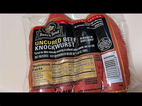 Making Boar S Head Uncured Beef Knockwurst YouTube