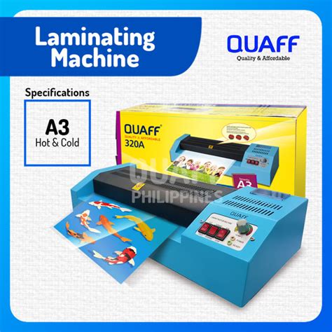 A3 A4 QUAFF Laminator Machine HOT COLD REVERSE 220v Heavy Duty Laminating Machine Lazada PH