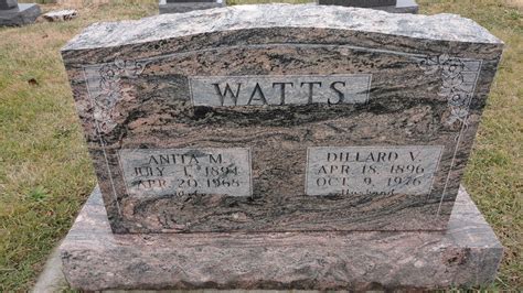 Dillard Verlet Watts 1896 1976 Find A Grave Memorial