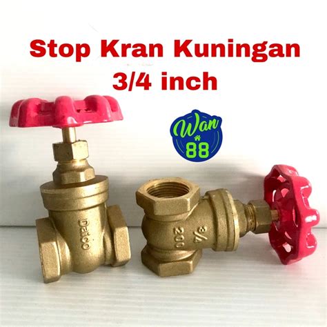 Jual Gate Valve Stop Kran 3 4 Daico Kuningan Shopee Indonesia