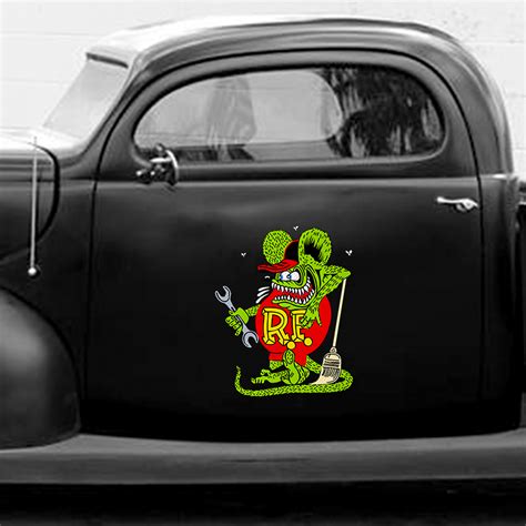 Simple Rat Fink Decal For Cars - Dingmun