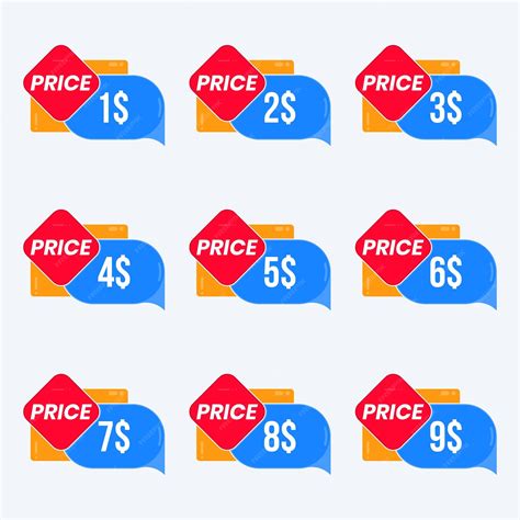 Premium Vector Price Tag Design Badge Set