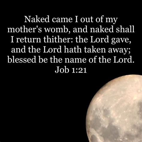 Job 1 21 And Said Naked Came I Out Of My Mother S Womb And Naked