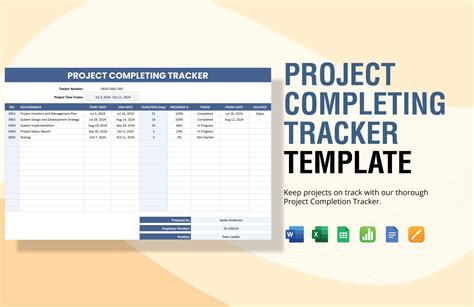 Free Project Tracker Templates Editable And Printable