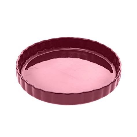 Plat à tarte céramique 28cm rouge Chez Rentreediscount Loisirs créatifs