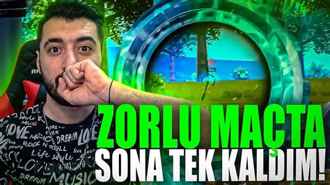 ZORLU MAÇTA SONA TEK KALDIM PUBG MOBİLE YouTube