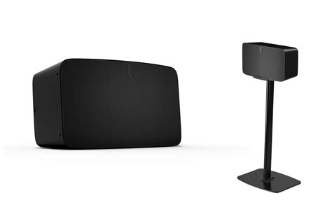 Sonos Five Wlan Speaker Inkl Flexson Bodenst Nder Schwarz Kaufen Bei