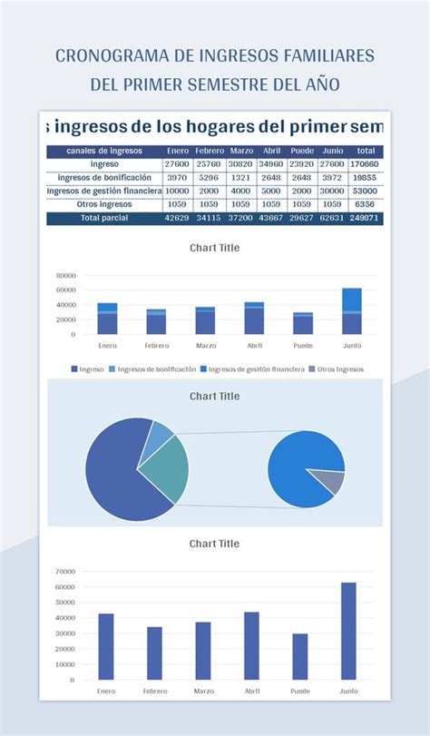 Plantilla De Excel Cronograma De Ingresos Familiares Del Primer