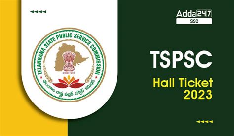 TSPSC Hall Ticket 2023