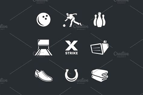 Bowling Bowling Icon Design Business Illustration