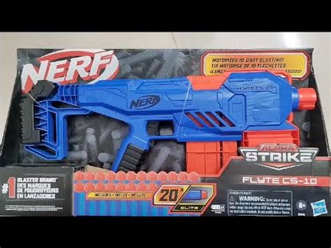 Nerf Alpha Strike Flyte CS 10 Motorised Blaster Unboxing And Review Is