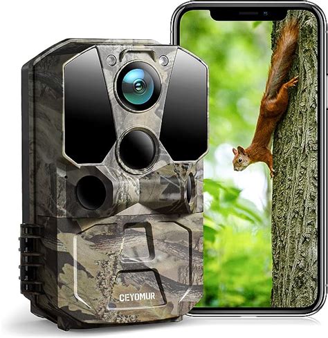 Wildlife Camera CEYOMUR 4K 40MP WiFi Bluetooth Trail Camera With 120