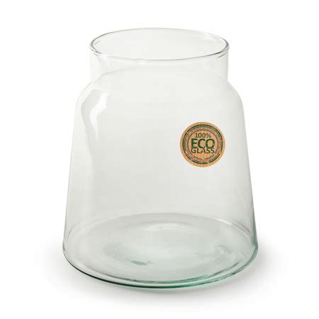 Bloemenvaas Eco Glas Transparant H X D Cm Fun En Feest