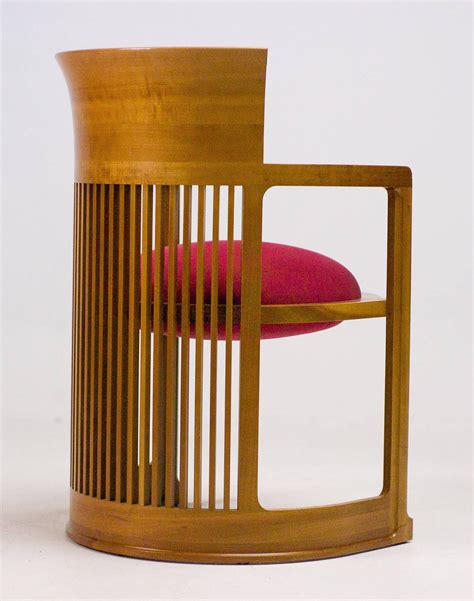 Cassina Taliesin Dining Table Barrel Chair Designed By Frank Lloyd