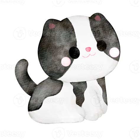 Watercolor Kitty Cute 23298446 Png