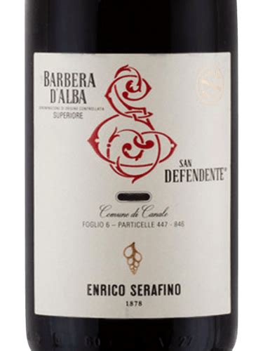 Enrico Serafino San Defendente Barbera D Alba Superiore Vivino US