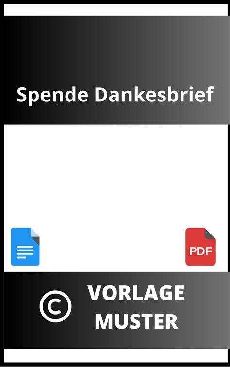 Spende Dankesbrief Muster Vorlage Schreiben