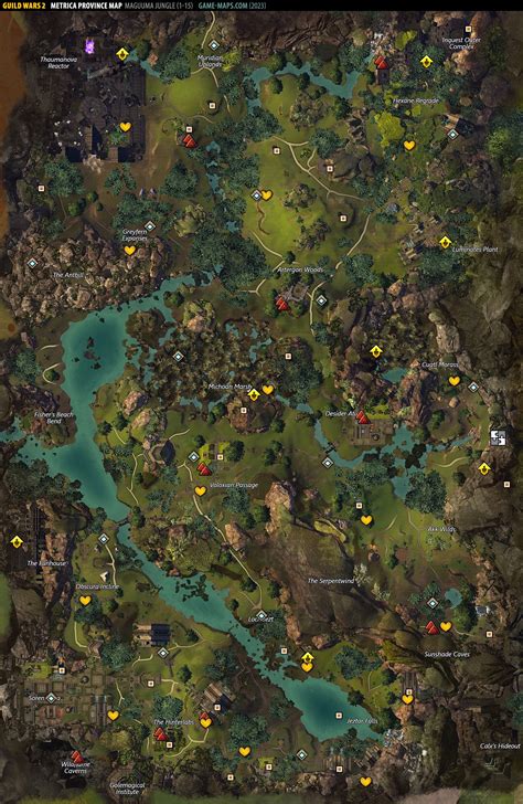 Metrica Province Map Guild Wars 2 Game Maps