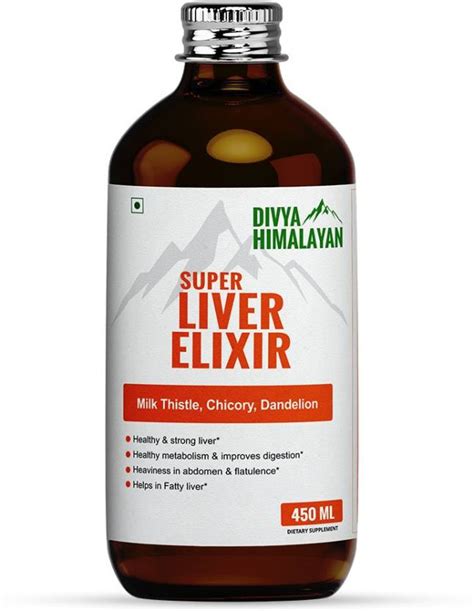 Divya Himalayan Super Liver Elixir Enriched With Milk Thistlechicory For Strong And Healthy Liver