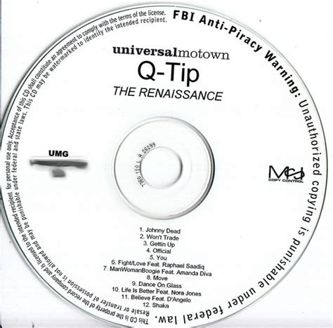 Q-Tip - The Renaissance (2008, Limited Edition, CDr) | Discogs