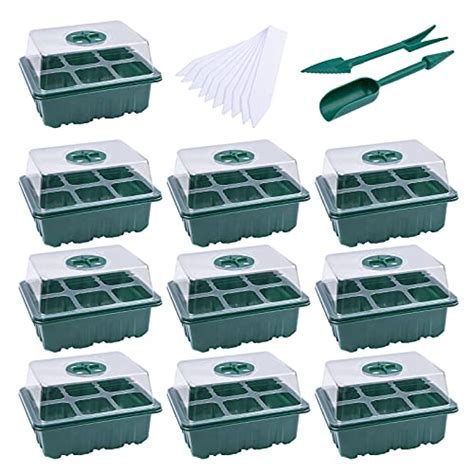 Lot de 10 plateaux de semis 6 cellules par plateau Kit de démarrage