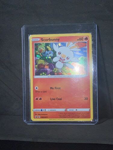 Pok Mon Tcg Scorbunny Sword Shield Swsh Holo Promo Promo For Sale