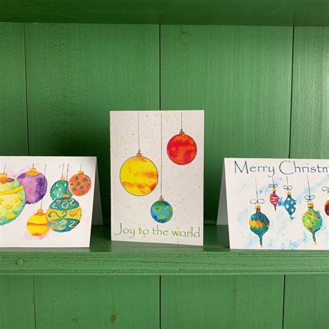 Watercolor Christmas Cards - Etsy