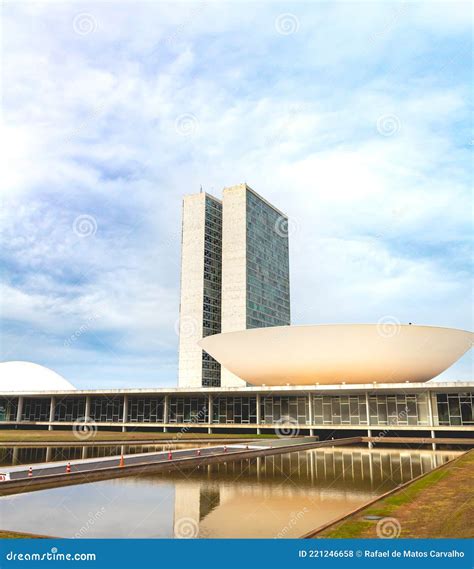 The National Congress Of Brazil Congresso Nacional Editorial Stock