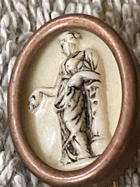 Vintage Stick Pin Greek Goddess Gem