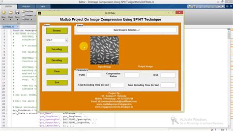 Image Compression Using Spiht Matlab Project With Source Code Youtube