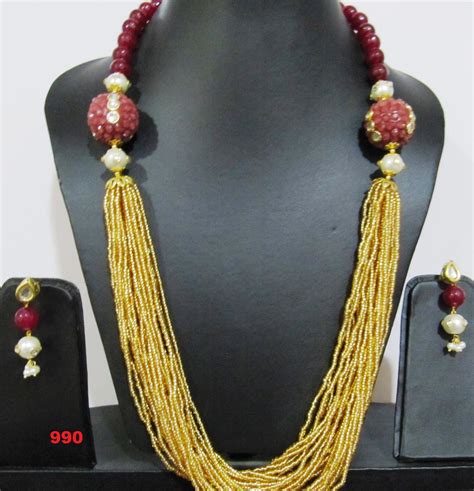 Multi Color Beaded Necklace Set बडड नकलस सट मनक क हर क सट