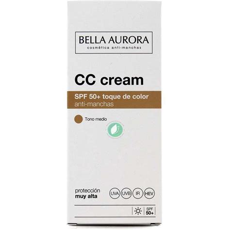 Bella Aurora CC Cream SPF 50 Antimacchia Tono Medio 30 Ml