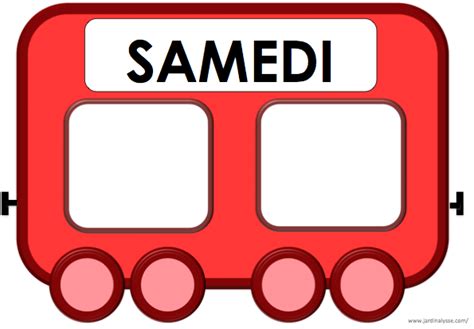 Le Train Des Jours De La Semaine Jours De La Semaine Étiquette Jour