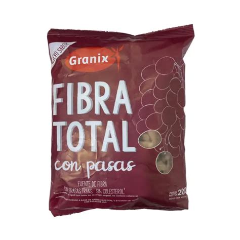 Cereales Fibra Total Pasas Granix 200gr Supermercado Roldan