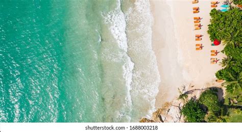 Aerial Top View Beachfront Hotel Resort Stock Photo 1688003218 | Shutterstock