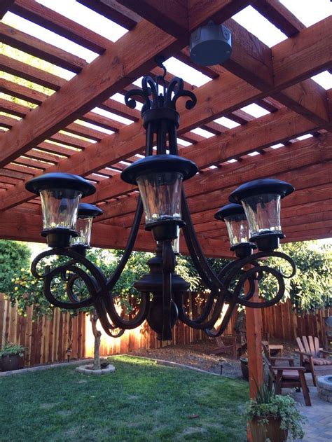 Best Solar Light Chandelier Ideas On Pinterest Outdoor