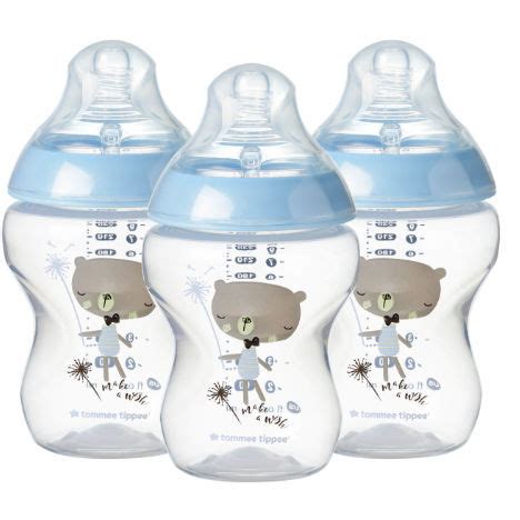 Silikon Babyflasche Make A Wish Blue Tommee Tippee