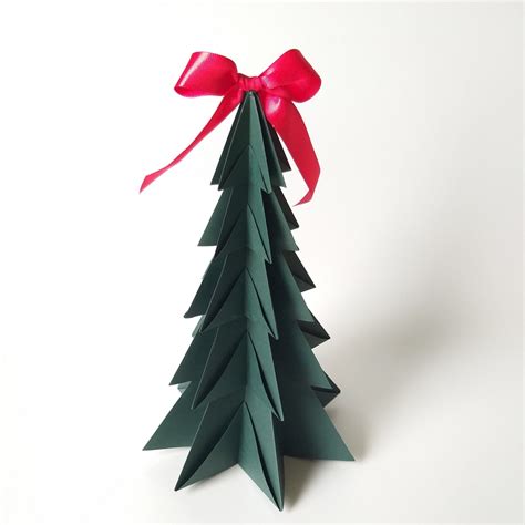 Árvore de Natal de Origami Elo7 Produtos Especiais