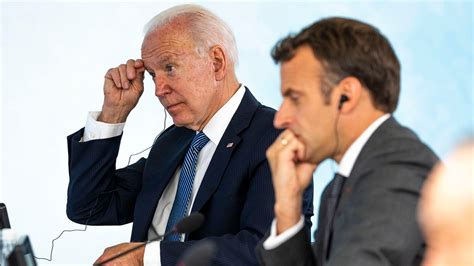 Biden Macron Speak By Phone Plan October Meeting After Diplomatic