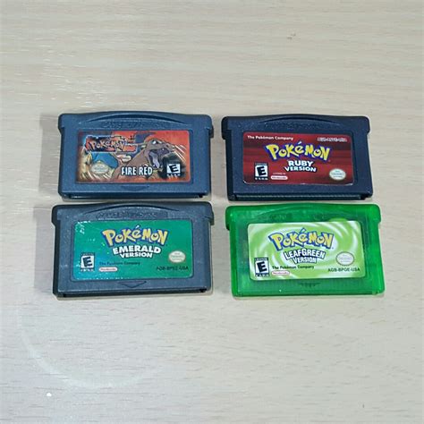 Pokemon Gba Cartridges Bootleg Video Gaming Video Games Nintendo