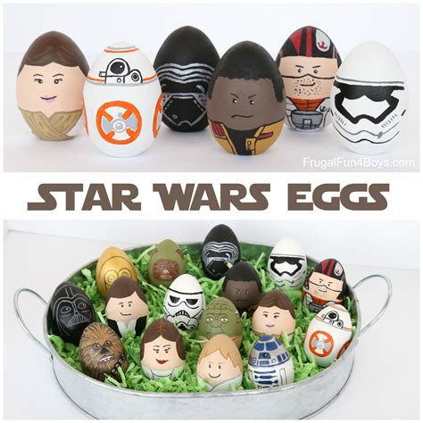 Star Wars Painted Easter Eggs – The Force Awakens, BB8, Rey, Finn, Poe ...