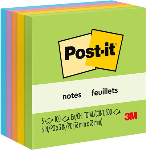 Post It Notes Jaipur Collection 76mm X 76mm 654 5uc Pack Of 5 Self