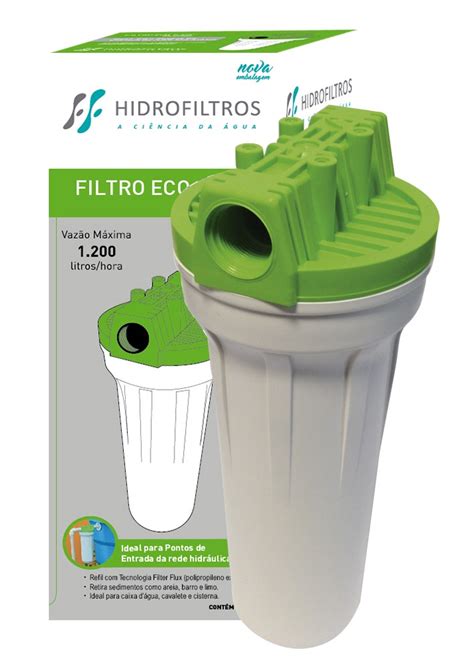 Filtro Eco 9 3 4 Hidrofiltros para entrada de água