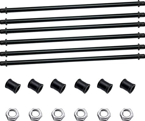 Amazon ECUDIS 1 8 IP Black Straight Pipe Lamp Rod Lamp Stems Kit