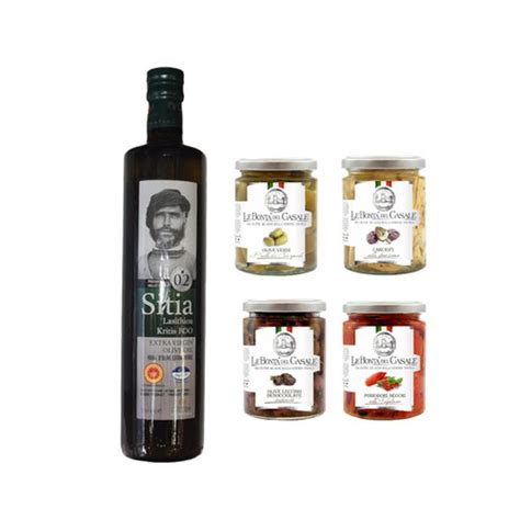 Coffret Gourmet Avec Huile D Olive Extra Vierge Sitia Elle L Huile