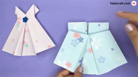 How To Make Origami Dress Step By Step Tutorial With Pictures Fabbcraft