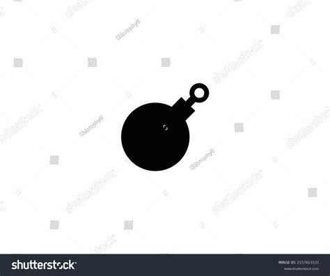 Bomb Isolated Vector Illustration Icon Bomb Stock Vector (Royalty Free ...