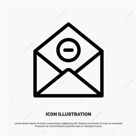 Deleted Vector Art Png Communication Delete Delete Mail Email Line Icon Vector Email Icons