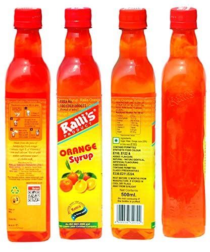 Ralli S Orange Fruit Syrup Ml Amazon In Grocery Gourmet Foods