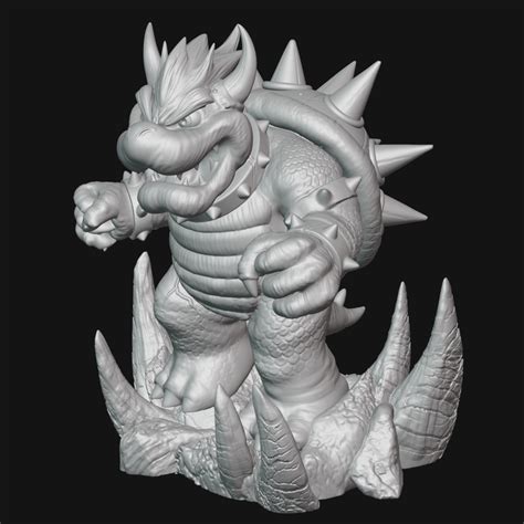 3D file Bowser - Super Mario Bros Movie Diorama・3D printing model to ...